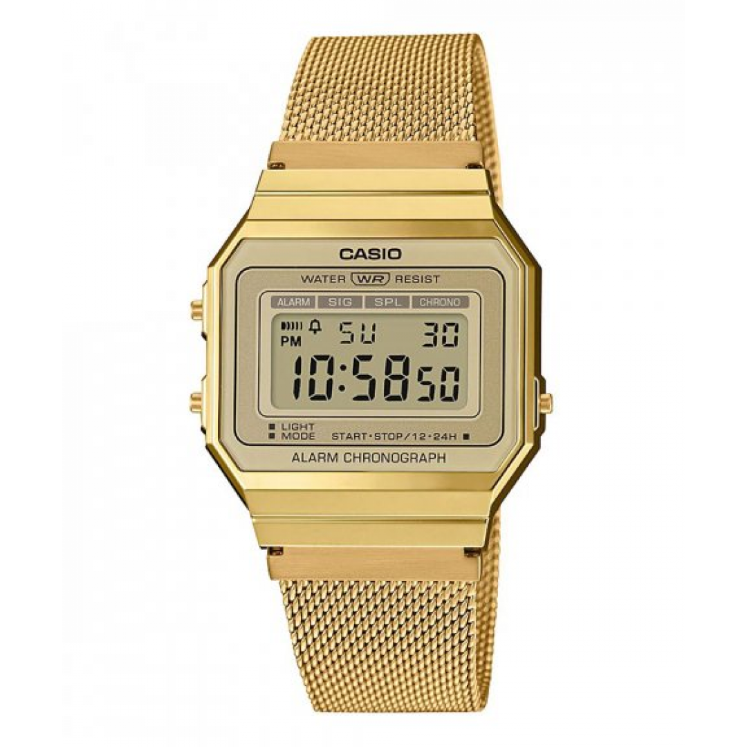 RELOGIO CASIO DOURADO DIGITAL A700WEMG-9AEF RELOGIO CASIO DOURADO DIGITAL A700WEMG-9AEF