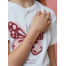 PULSEIRA MAREA PRATA GIRLS CORAÇÃO