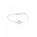 PULSEIRA LOTUS PRATA CORAÇAO C/ZIRCONIAS