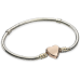 PULSEIRA SILVERADO COM FECHO CORAÇÃO 20CM PULSEIRA SILVERADO COM FECHO CORAÇÃO 20CM