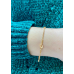 PULSEIRA OURO 19K FIO DUPLO COM GRÃO CAFÉ