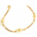 PULSEIRA OURO 19K C/BOLAS
