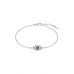PULSEIRA LOTUS PRATA OLHO TURCO