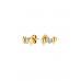 SET COLAR & BRINCOS ONE STAR DROP GOLD