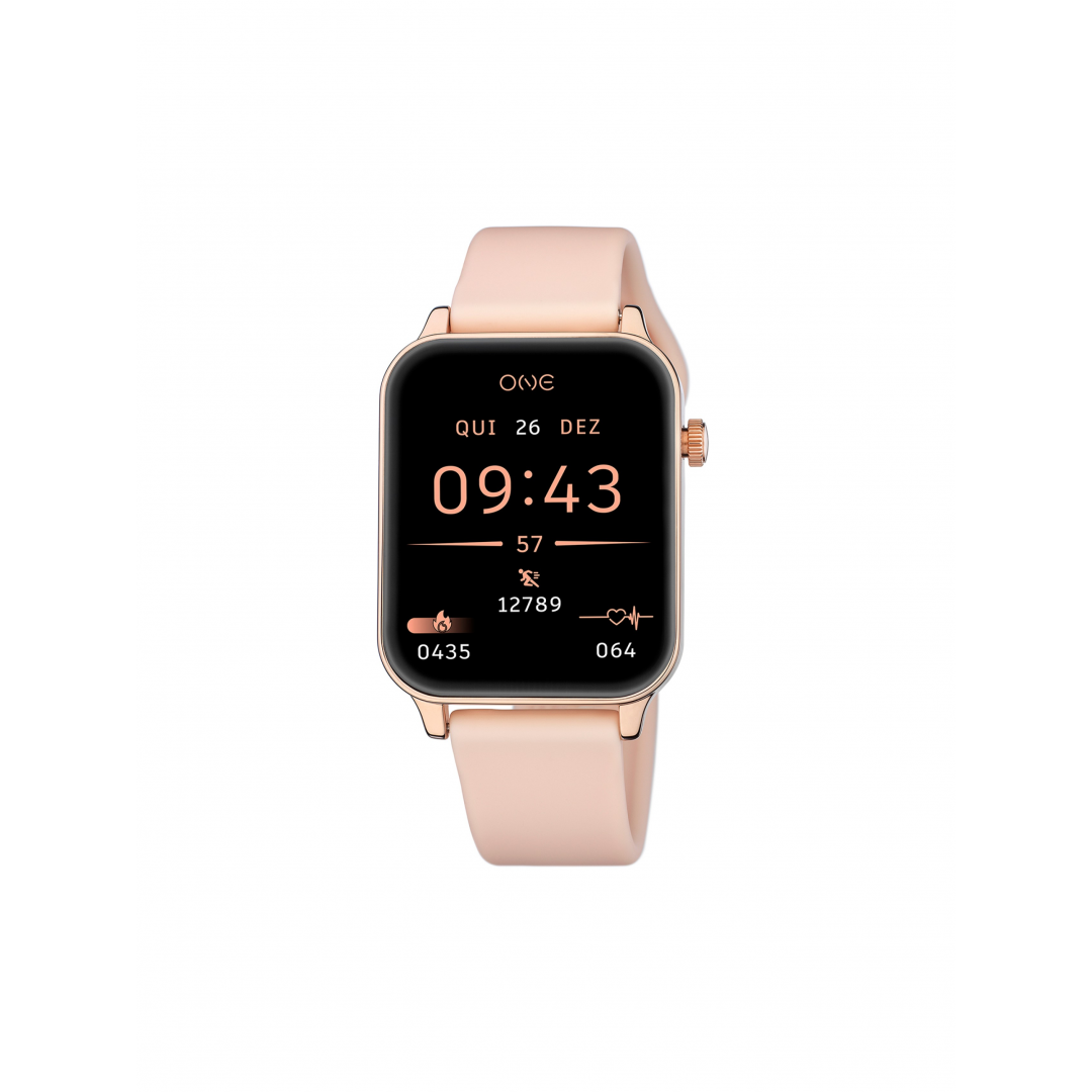 SMARTWATCH ONE FRAME ROSE GOLD SILICONE SMARTWATCH ONE FRAME ROSE GOLD SILICONE