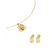 SET COLAR E BRINCOS ONE BIRTHSTONE MARÇO