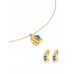 SET COLAR E BRINCOS ONE BIRTHSTONE SETEMBRO