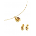 SET COLAR E BRINCOS ONE BIRTHSTONE NOVEMBRO