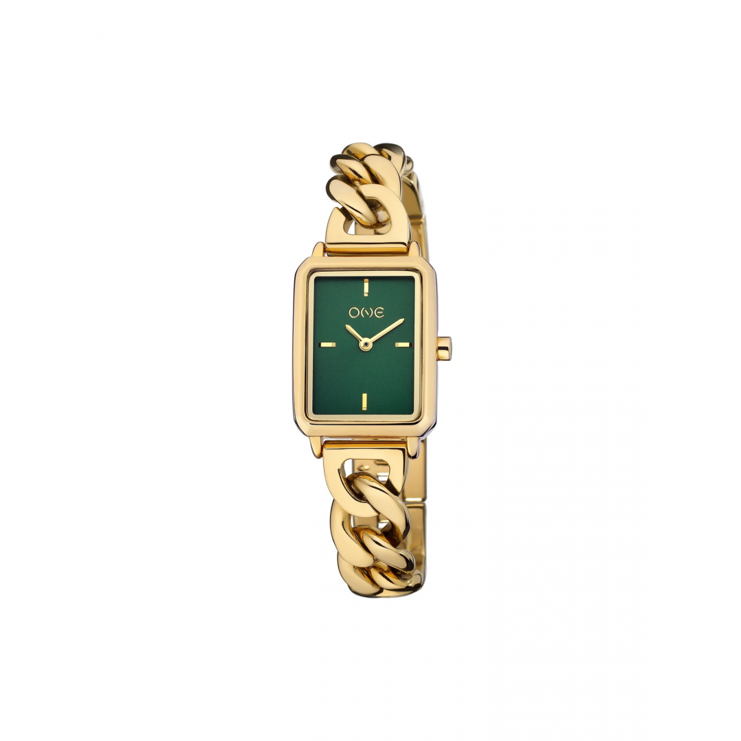 Relógio One Mini Dare Gold Green Dial Relógio One Mini Dare Gold Green Dial