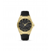 RELÓGIO DOURADO BATWING PELE PRETA POLICE RELÓGIO DOURADO BATWING PELE PRETA POLICE