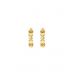 BRINCOS ONE LUCKY FLOWER HOOP GOLD BRINCOS ONE LUCKY FLOWER HOOP GOLD