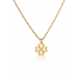 COLAR ONE LUCKY FLOWER CRYSTAL GOLD COLAR ONE LUCKY FLOWER CRYSTAL GOLD