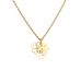 COLAR ONE LUCKY FLOWER CRYSTAL GOLD COLAR ONE LUCKY FLOWER CRYSTAL GOLD