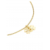 COLAR ONE LUCKY FLOWER CRYSTAL GOLD COLAR ONE LUCKY FLOWER CRYSTAL GOLD