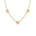 COLAR ONE KNOT TRIPLE CRYSTAL GOLD COLAR ONE KNOT TRIPLE CRYSTAL GOLD