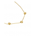 COLAR ONE KNOT TRIPLE CRYSTAL GOLD COLAR ONE KNOT TRIPLE CRYSTAL GOLD