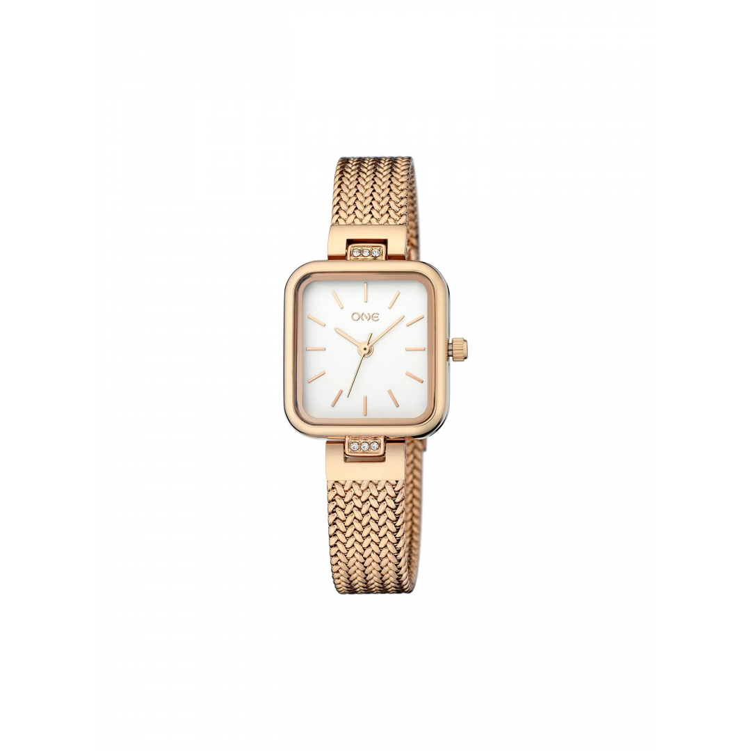 RELÓGIO ONE EDGE ROSE GOLD MESH ANTIQUE RELÓGIO ONE EDGE ROSE GOLD MESH ANTIQUE