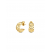 BRINCOS ONE SENHORA CHESS HOOP CRYSTAL GOLD BRINCOS ONE SENHORA CHESS HOOP CRYSTAL GOLD