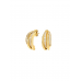 BRINCOS ONE SENHORA SERENE CRYSTAL GOLD