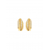 BRINCOS ONE SENHORA SERENE CRYSTAL GOLD