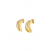 BRINCOS ONE SENHORA SERENE CRYSTAL GOLD