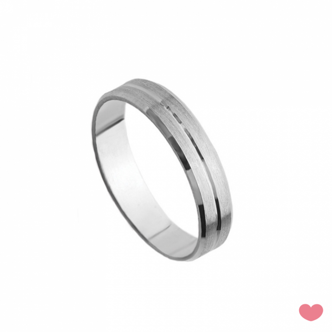 ALIANÇA 4MM ACETINADA 1 FRISO NO CENTRO ALIANÇA 4MM ACETINADA 1 FRISO NO CENTRO